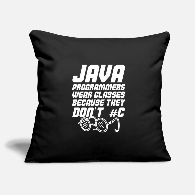 Programmeur Java sympa Housse de coussin décorative 45 x 45 cm