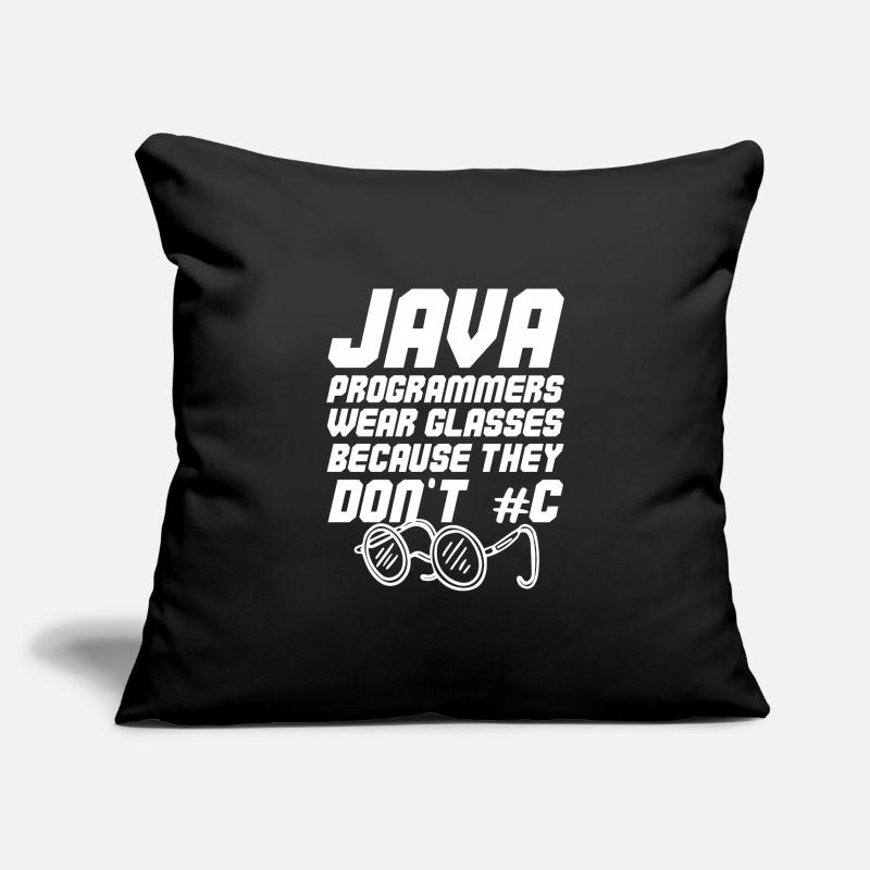 Programmeur Java sympa Housse de coussin décorative 45 x 45 cm