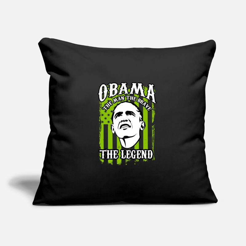 Obama légende Housse de coussin décorative 45 x 45 cm