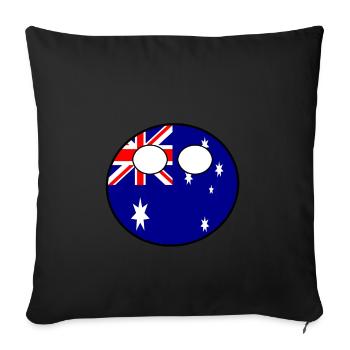 Countryball Country Ball Country Home Australia - Sofa pillowcase 17,3'' x 17,3'' (45 x 45 cm) - black - Front