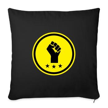 Hand Faust - Sofakissenbezug 45 x 45 cm - Schwarz - Vorne