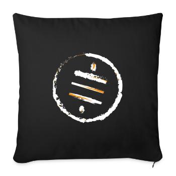 Sats are our cents - Scratch white - Sofakissenbezug 45 x 45 cm - Schwarz - Vorne
