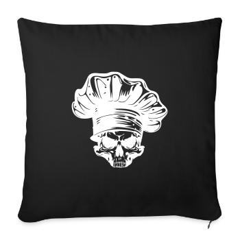 Chef Skeleton Chef - Housse de coussin décorative 45 x 45 cm - noir - Devant