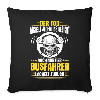 Bus Driver Bus School Bus Gift Bus Driver - Sofa pillowcase 17,3'' x 17,3'' (45 x 45 cm) - black - Front