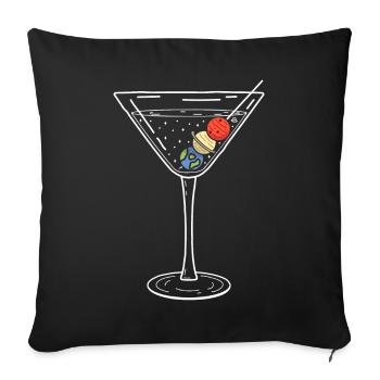 Universum Cocktail - Housse de coussin décorative 45 x 45 cm - noir - Devant