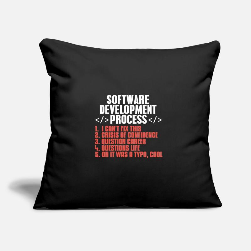 programmeur Housse de coussin décorative 45 x 45 cm