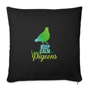 Dove - Sofa pillowcase 17,3'' x 17,3'' (45 x 45 cm) - black - Front