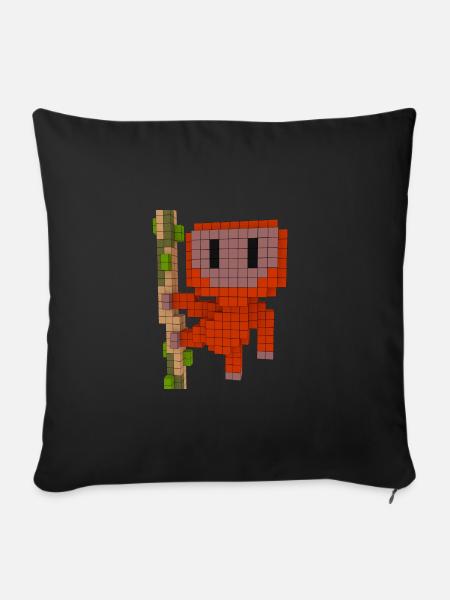 Orang Utan - Sofakissenbezug 45 x 45 cm - Schwarz
