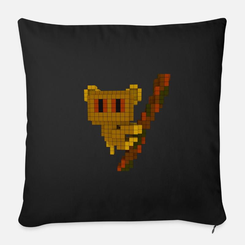 Tarsier - Housse de coussin décorative 45 x 45 cm - noir