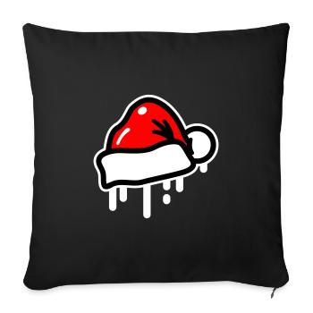Christmas Hat Christmas Symbol Xmas - Sofa pillowcase 17,3'' x 17,3'' (45 x 45 cm) - black - Front