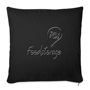 Do you love good food? - Sofa pillowcase 17,3'' x 17,3'' (45 x 45 cm) - black - Front