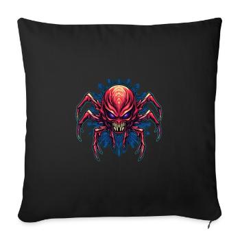 Colorful Abstract Spider Design Arachnids - Sofa pillowcase 17,3'' x 17,3'' (45 x 45 cm) - black - Front