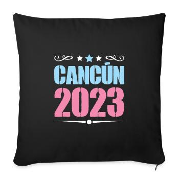Cancun 2023 - Sofakissenbezug 45 x 45 cm - Schwarz - Vorne