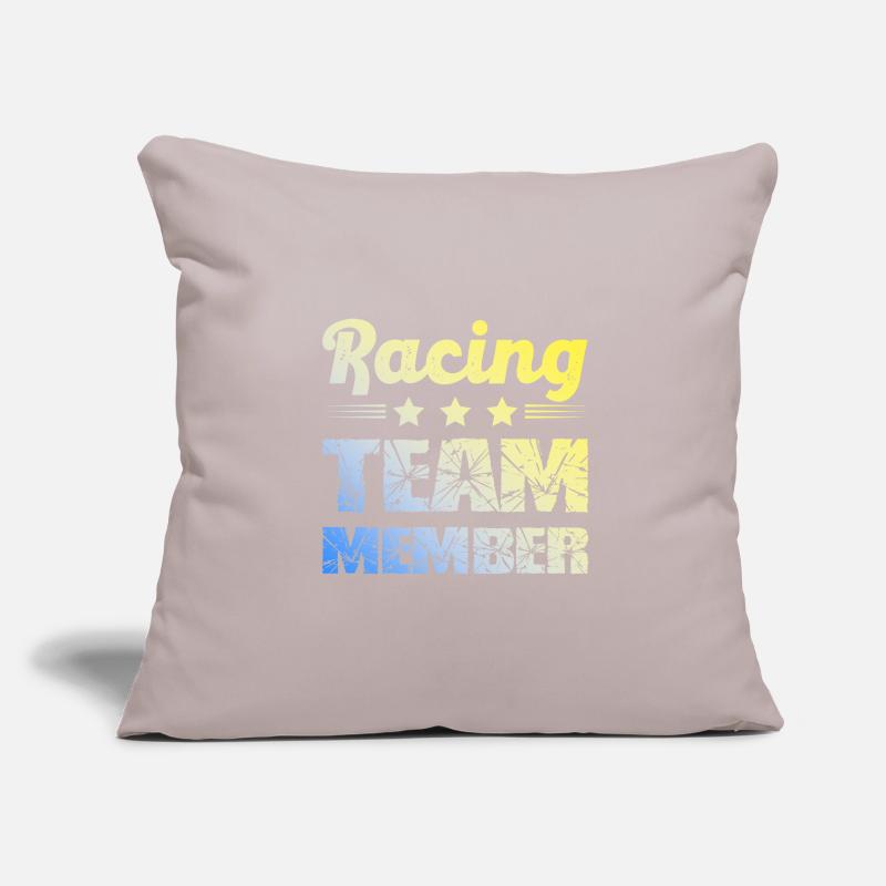 Équipe de course Housse de coussin décorative 45 x 45 cm