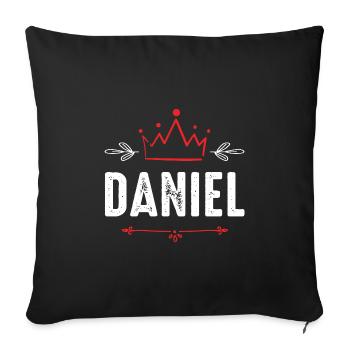 Daniel - Housse de coussin décorative 45 x 45 cm - noir - Devant