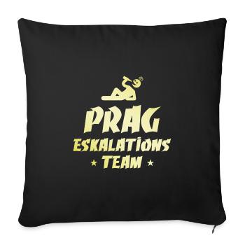 Escalade à Prague - Housse de coussin décorative 45 x 45 cm - noir - Devant