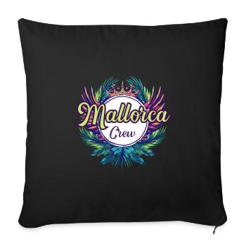 Majorque Crew Holidays - Housse de coussin décorative 45 x 45 cm - noir - Devant