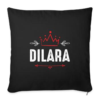 Daniel - Housse de coussin décorative 45 x 45 cm - noir - Devant