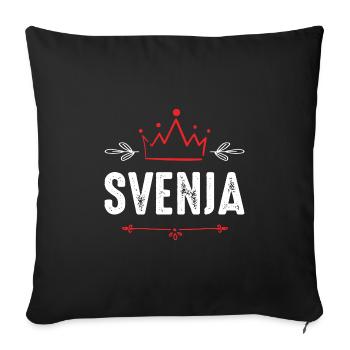 Jennifer - Sofa pillowcase 17,3'' x 17,3'' (45 x 45 cm) - black - Front