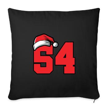 54 Numéro Noël - Housse de coussin décorative 45 x 45 cm - noir - Devant