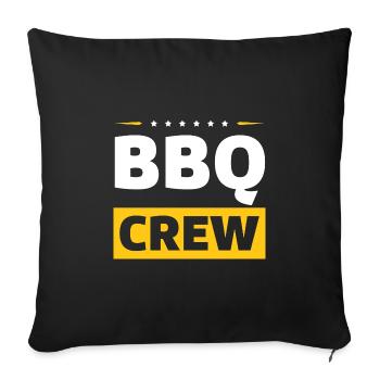 Équipe de barbecue - Housse de coussin décorative 45 x 45 cm - noir - Devant