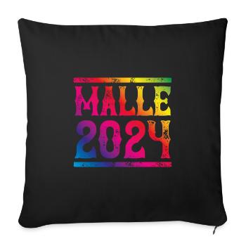 Malle 2024 Majorque colorée - Housse de coussin décorative 45 x 45 cm - noir - Devant