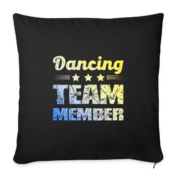 Équipe de danse - Housse de coussin décorative 45 x 45 cm - noir - Devant