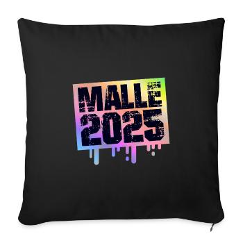 Malle 2025 Colorful Mallorca - Sofa pillowcase 17,3'' x 17,3'' (45 x 45 cm) - black - Front
