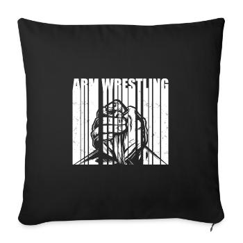 | de bras de fer Arm Press Sport Training Gift - Housse de coussin décorative 45 x 45 cm - noir - Devant