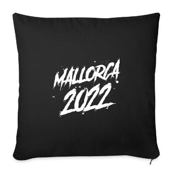 Mallorca 2022 - Sofa pillowcase 17,3'' x 17,3'' (45 x 45 cm) - black - Front