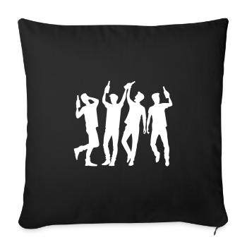 Junggesellenabschied Party Gruppe - Sofakissenbezug 45 x 45 cm - Schwarz - Vorne