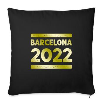 Barcelona Party Crew - Housse de coussin décorative 45 x 45 cm - noir - Devant