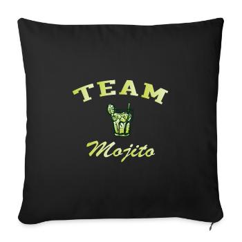 Team mojito - Housse de coussin décorative 45 x 45 cm - noir - Devant
