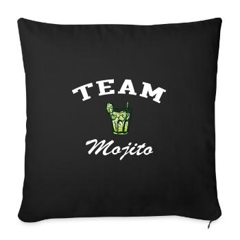 Team mojito - Housse de coussin décorative 45 x 45 cm - noir - Devant