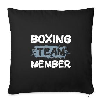 Boxing Team - Sofakissenbezug 45 x 45 cm - Schwarz - Vorne