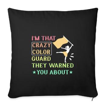 Color Guard - Sofa pillowcase 17,3'' x 17,3'' (45 x 45 cm) - black - Front