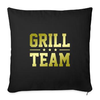 Grill Team - Sofa pillowcase 17,3'' x 17,3'' (45 x 45 cm) - black - Front