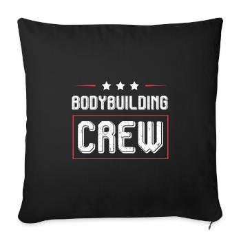 Equipe de musculation - Housse de coussin décorative 45 x 45 cm - noir - Devant