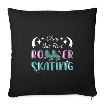 Roller Skating Inline Skating Inline Skates - Sofa pillowcase 17,3'' x 17,3'' (45 x 45 cm) - black - Front