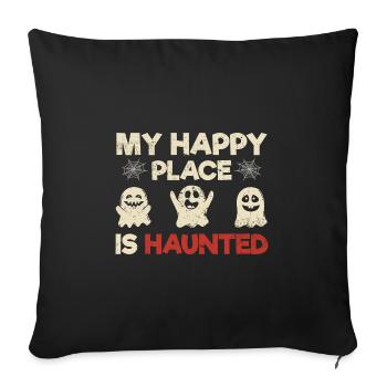 Ghost Hunters - Sofa pillowcase 17,3'' x 17,3'' (45 x 45 cm) - black - Front