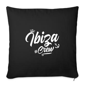 Ibiza Équipage - Housse de coussin décorative 45 x 45 cm - noir - Devant