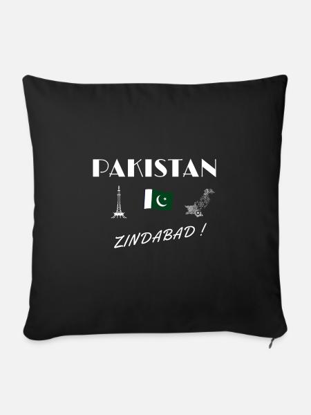 Pakistan zindabad - Sofakissenbezug 45 x 45 cm - Schwarz