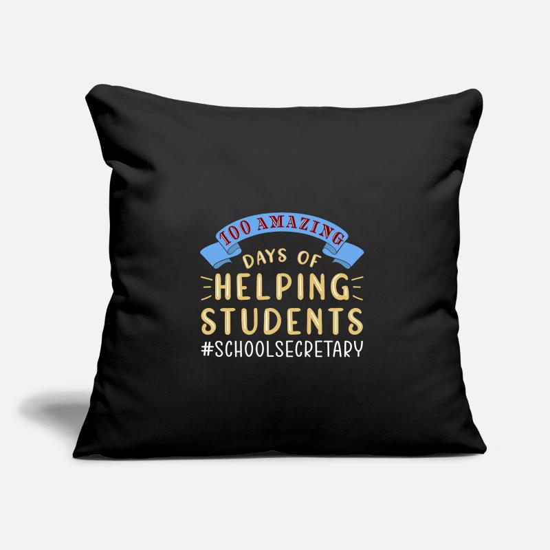 100 jours d’école Housse de coussin décorative 45 x 45 cm