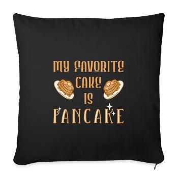 Crêpe - Housse de coussin décorative 45 x 45 cm - noir - Devant