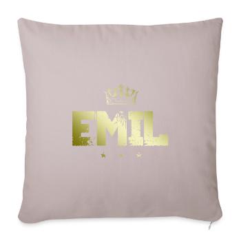 Emil - Sofakissenbezug 45 x 45 cm - helles Taupe - Vorne