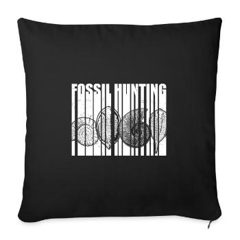 Dictons du collectionneur de fossiles | Idées cadeaux Fossils - Housse de coussin décorative 45 x 45 cm - noir - Devant