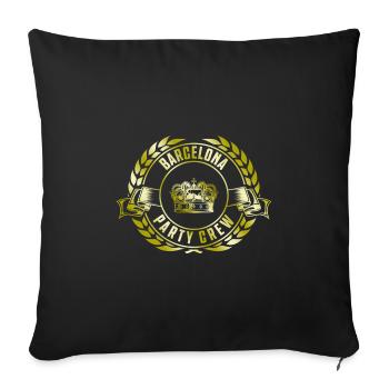 Barcelona Party Crew - Housse de coussin décorative 45 x 45 cm - noir - Devant