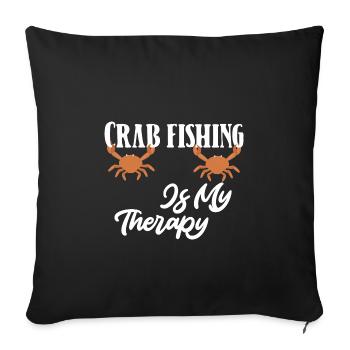 Crab Fishing Crab Crab Fishers - Sofa pillowcase 17,3'' x 17,3'' (45 x 45 cm) - black - Front