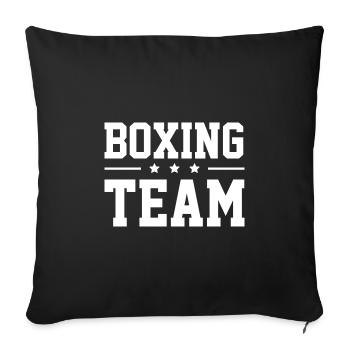 Équipe de boxe - Housse de coussin décorative 45 x 45 cm - noir - Devant