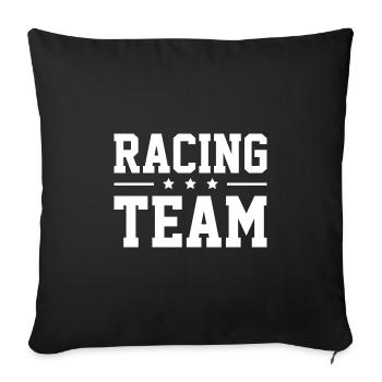Racing Team - Sofa pillowcase 17,3'' x 17,3'' (45 x 45 cm) - black - Front